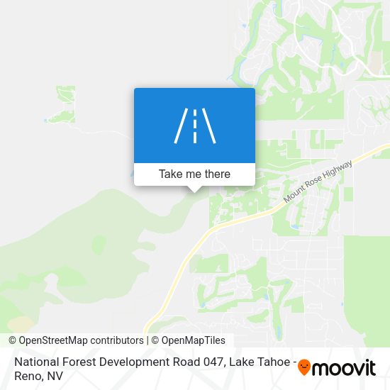 National Forest Development Road 047 map