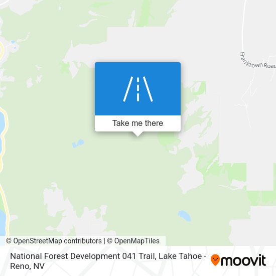 Mapa de National Forest Development 041 Trail