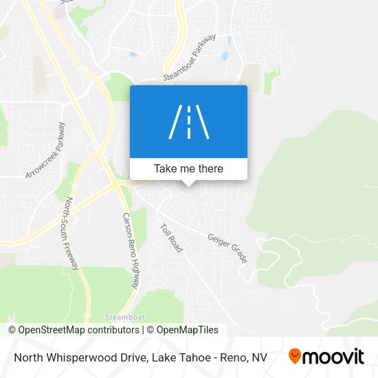 North Whisperwood Drive map