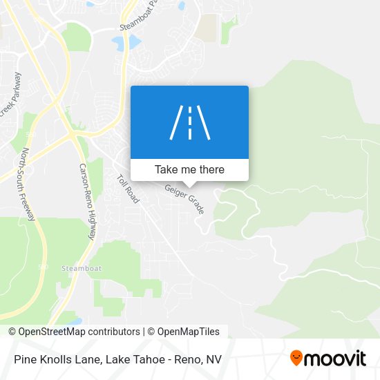 Pine Knolls Lane map