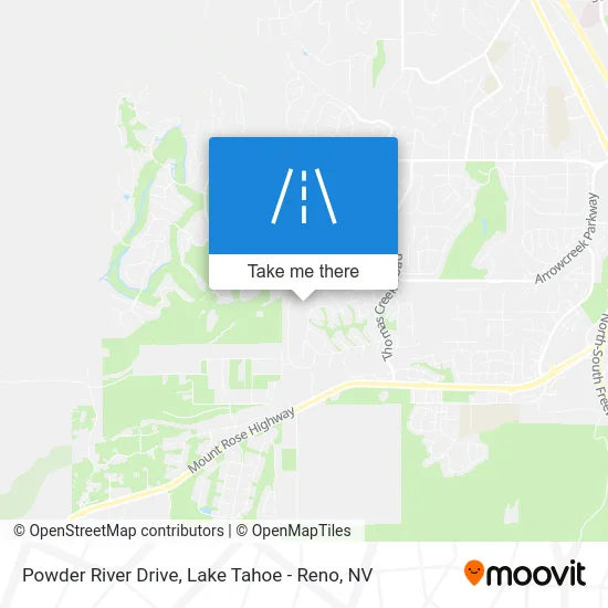 Powder River Drive map