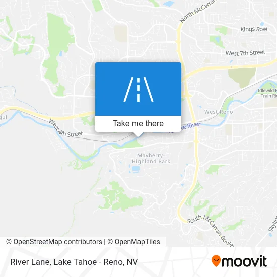 River Lane map