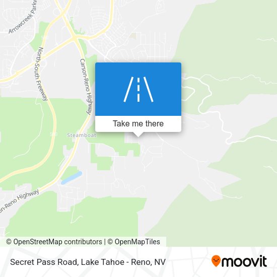 Mapa de Secret Pass Road