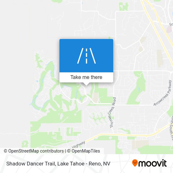 Mapa de Shadow Dancer Trail
