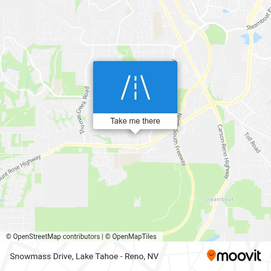 Snowmass Drive map