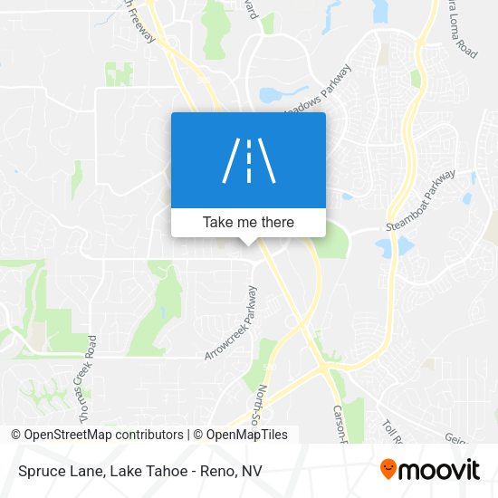 Spruce Lane map
