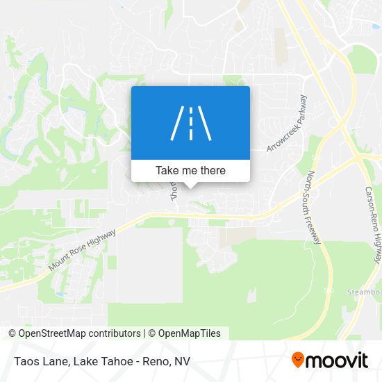 Mapa de Taos Lane