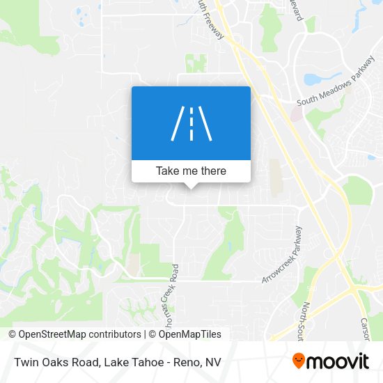 Mapa de Twin Oaks Road