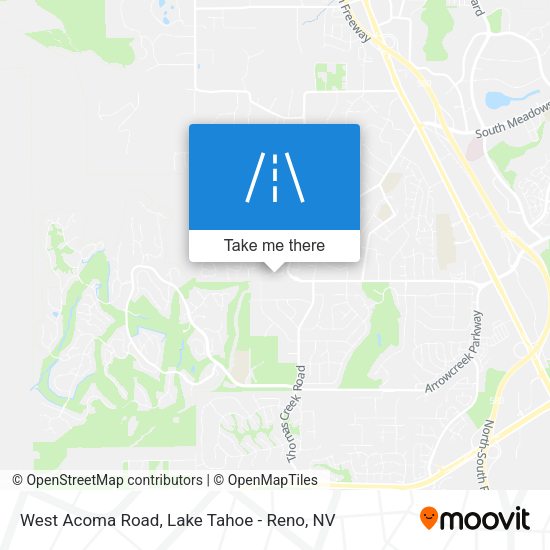 West Acoma Road map