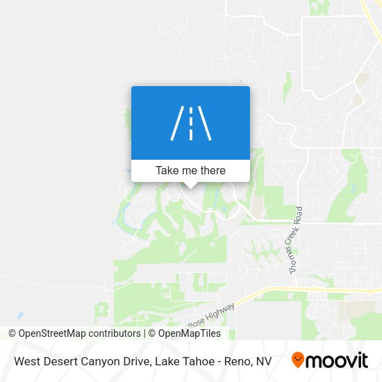 Mapa de West Desert Canyon Drive