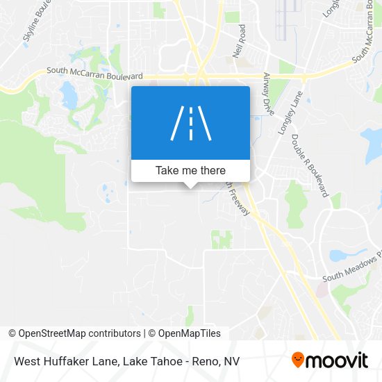 Mapa de West Huffaker Lane
