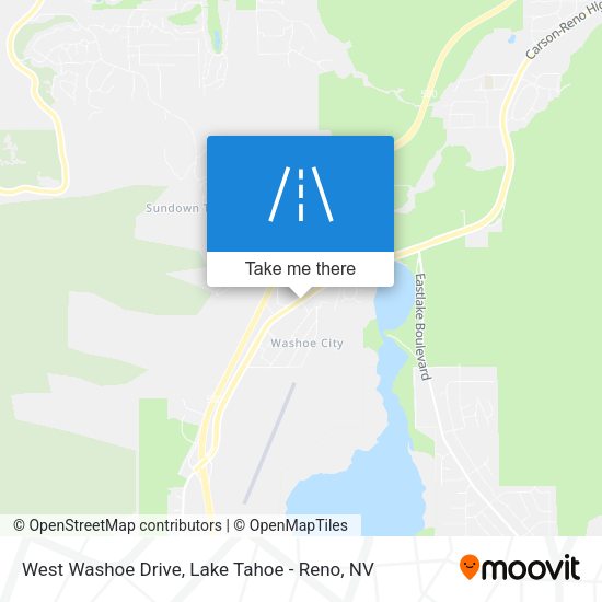 West Washoe Drive map