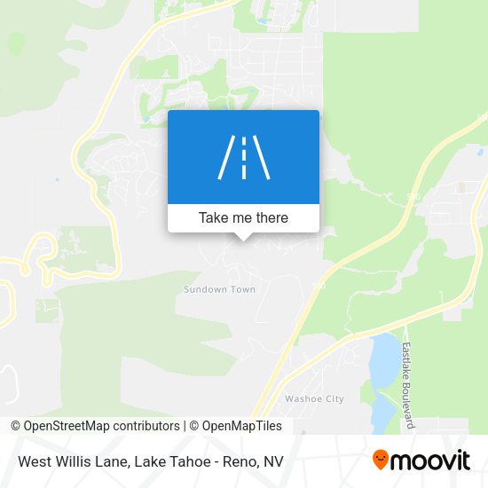 West Willis Lane map