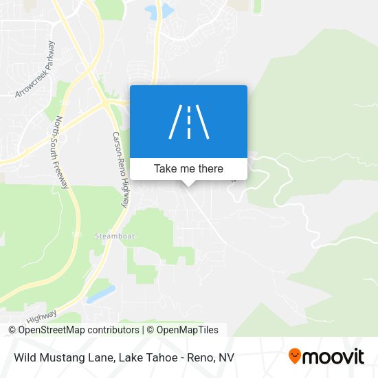 Wild Mustang Lane map