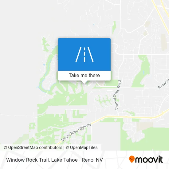 Window Rock Trail map