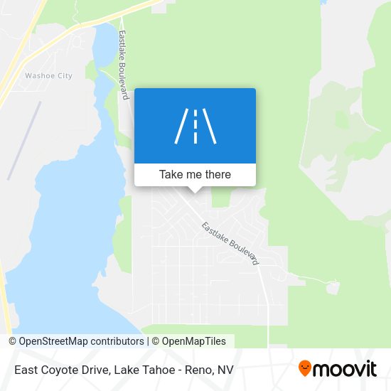 East Coyote Drive map