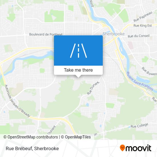 Rue Brébeuf map