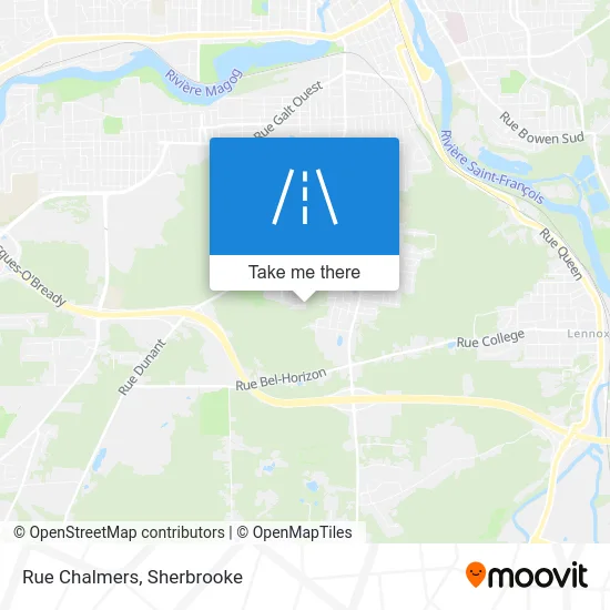 Rue Chalmers map
