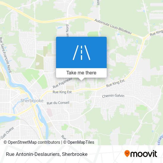 Rue Antonin-Deslauriers map