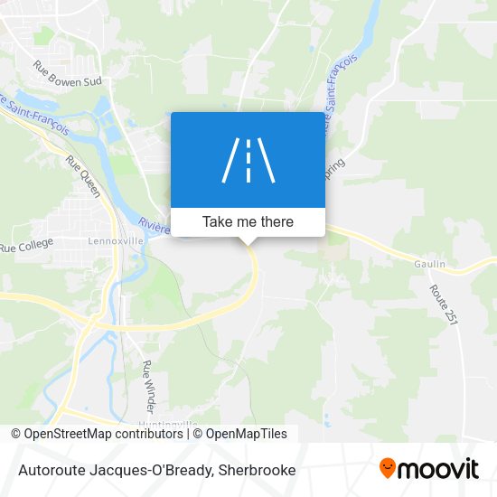 Autoroute Jacques-O'Bready map