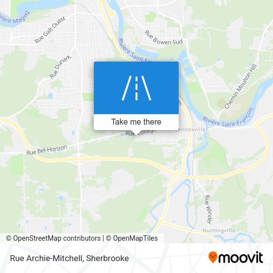 Rue Archie-Mitchell map