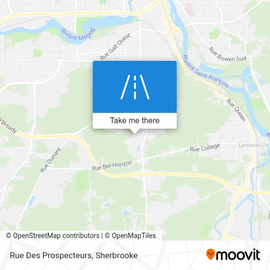 Rue Des Prospecteurs map