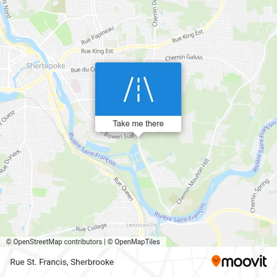 Rue St. Francis map