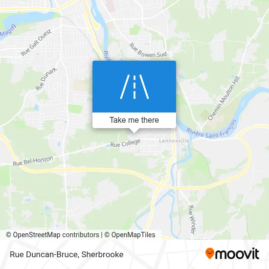 Rue Duncan-Bruce map