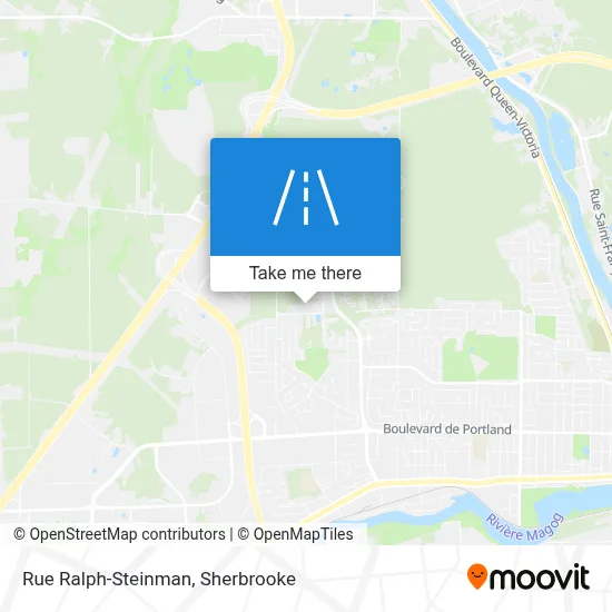 Rue Ralph-Steinman map