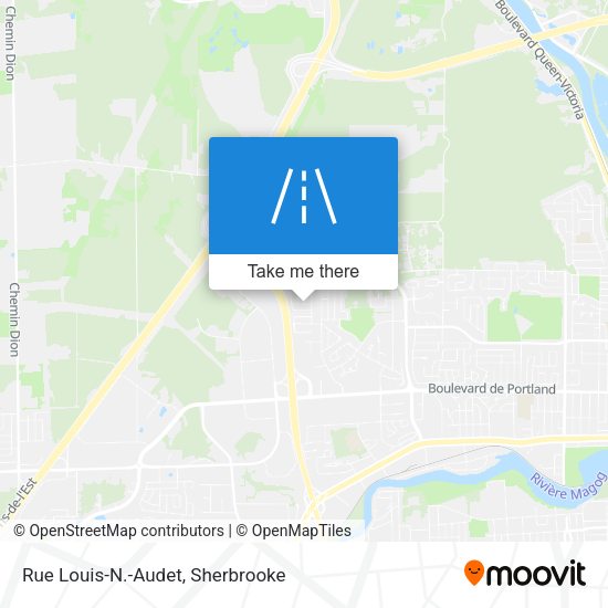 Rue Louis-N.-Audet map