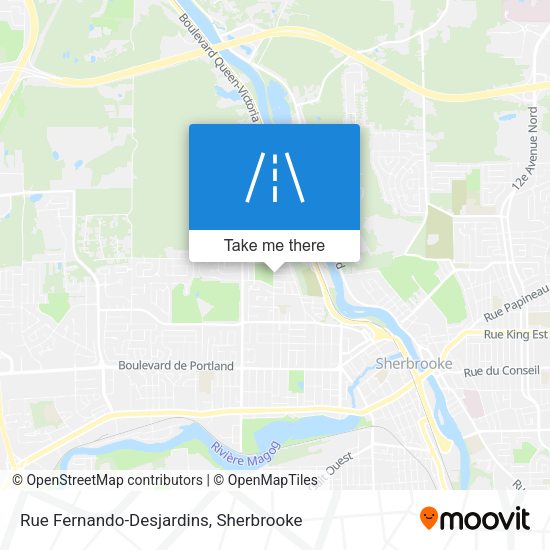 Rue Fernando-Desjardins map