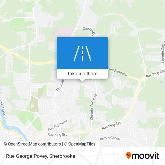 Rue George-Povey map