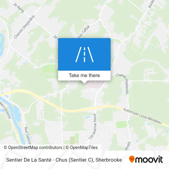 Sentier De La Santé - Chus (Sentier C) map