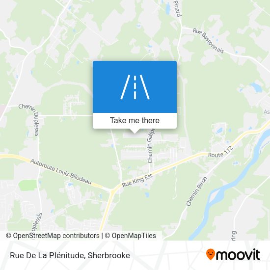 Rue De La Plénitude map