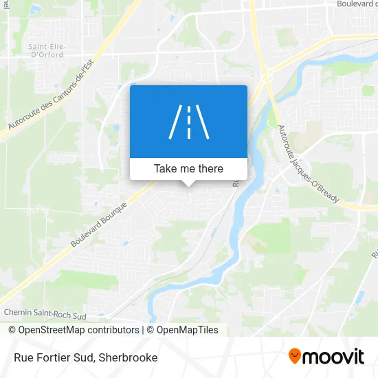 Rue Fortier Sud map