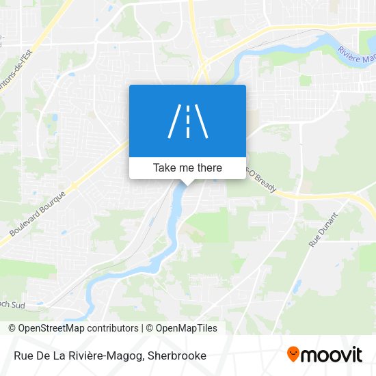 Rue De La Rivière-Magog map