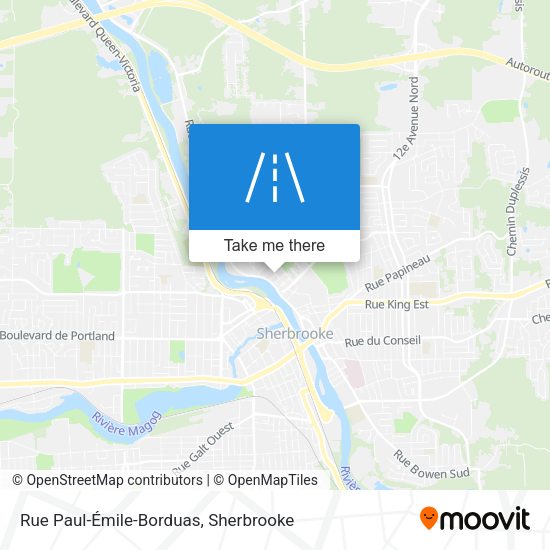 Rue Paul-Émile-Borduas map