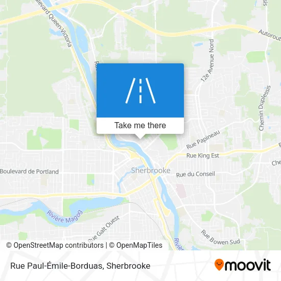 Rue Paul-Émile-Borduas map