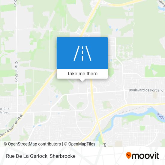 Rue De La Garlock map