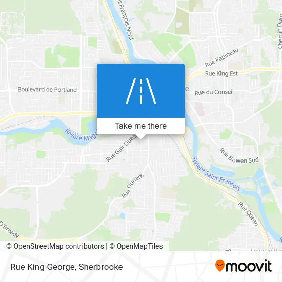 Rue King-George map
