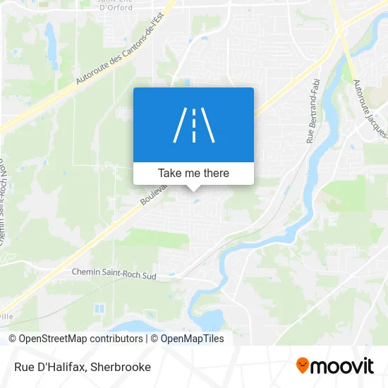 Rue D'Halifax map