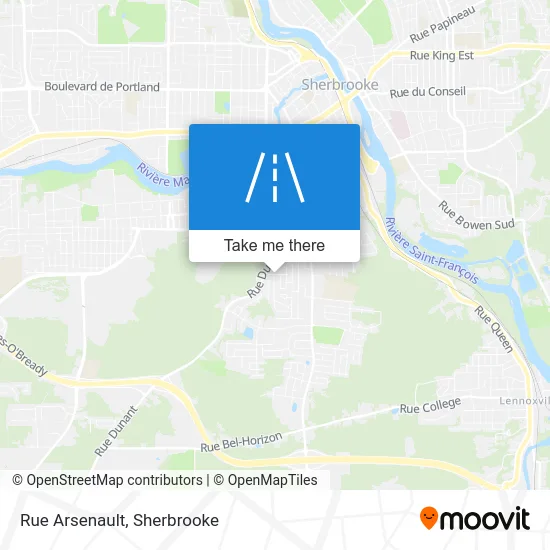 Rue Arsenault map
