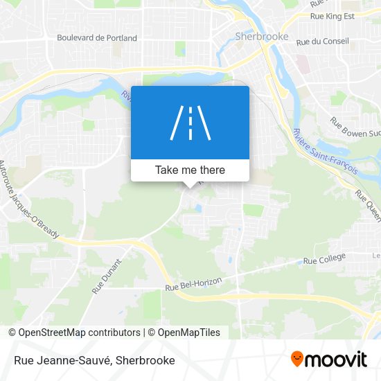 Rue Jeanne-Sauvé map