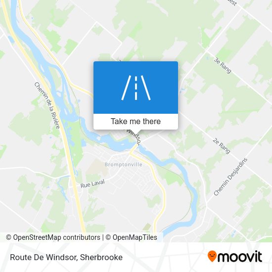 Route De Windsor map