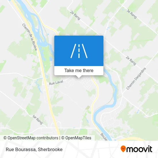 Rue Bourassa map