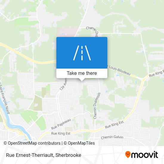 Rue Ernest-Therriault map