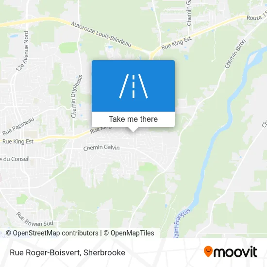 Rue Roger-Boisvert map