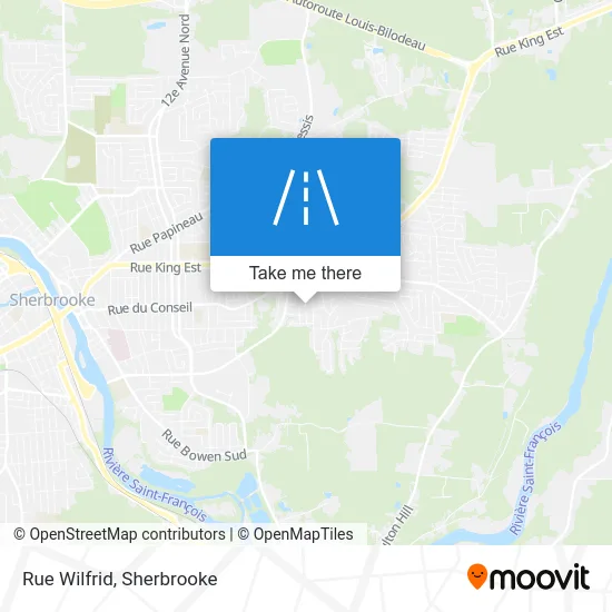 Rue Wilfrid map