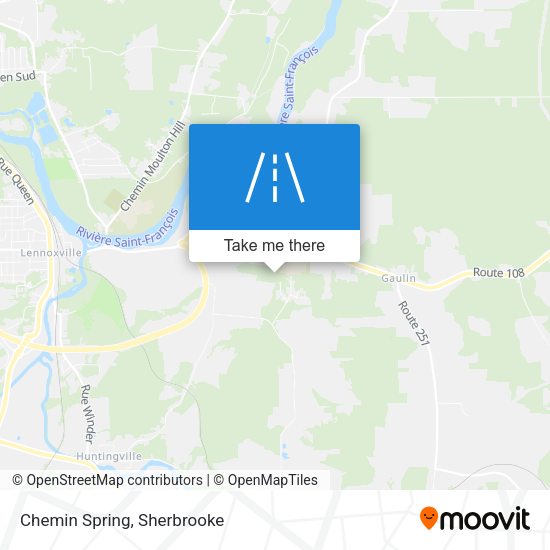 Chemin Spring map