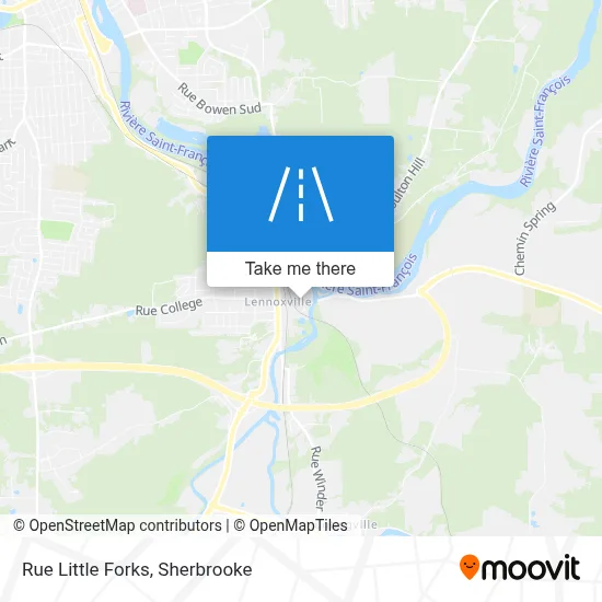 Rue Little Forks map